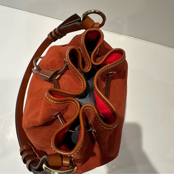 Dooney & Bourke Women\'s Suede Drawstring Bucket Shoulder Bag